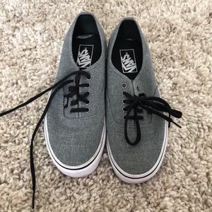 Grey vans “Authentic” worn twice